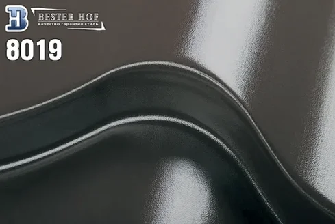 Металлочерепица RAL 8019 глянец